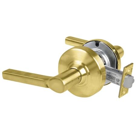 Grade 2 Passage Cylindrical Lock With Field Selectable Vandlgard, Latitude Lever, Non-Keyed, Satin B